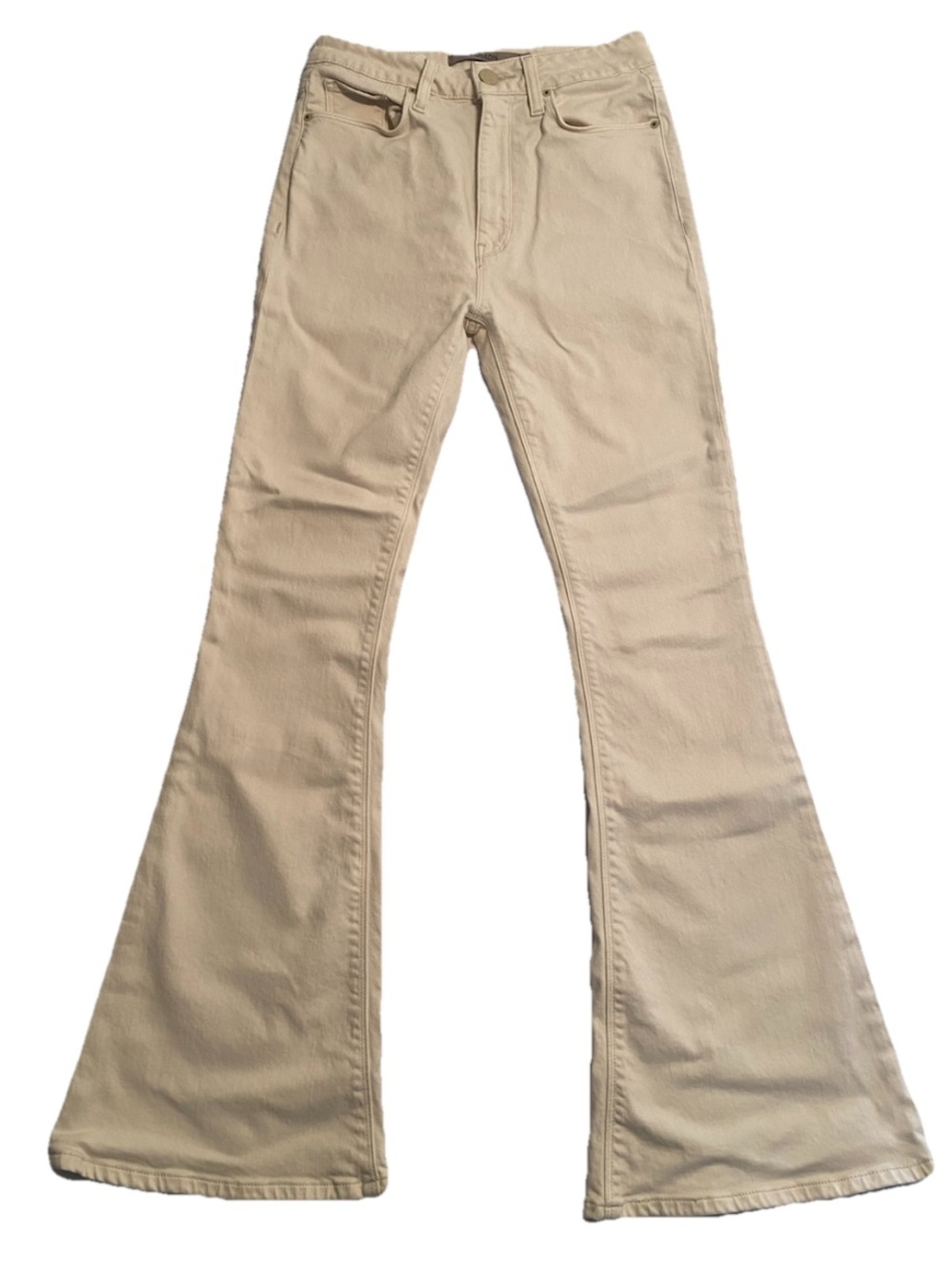 Hudson Holly High Rise Flare Jeans Off White Women's Size 25